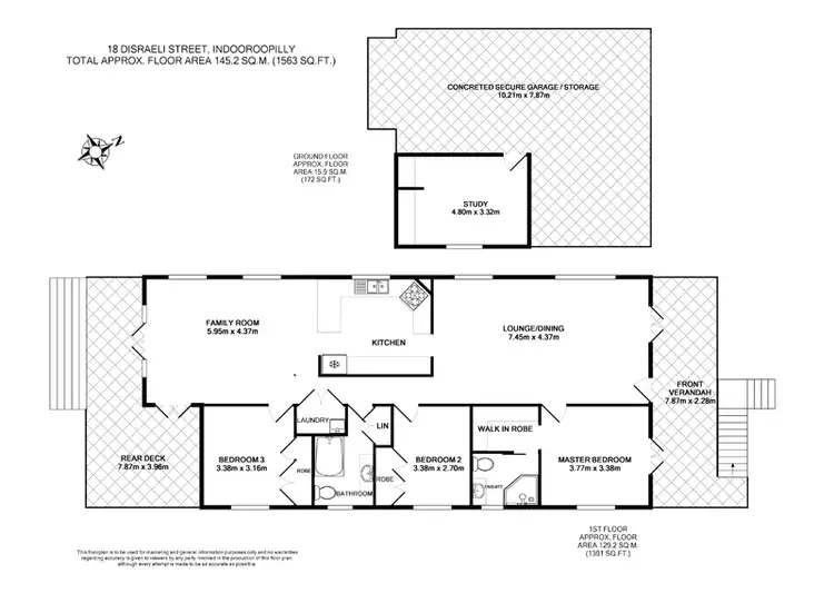 Floorplan of Homely house listing, 18 Disraeli St, Indooroopilly QLD 4068