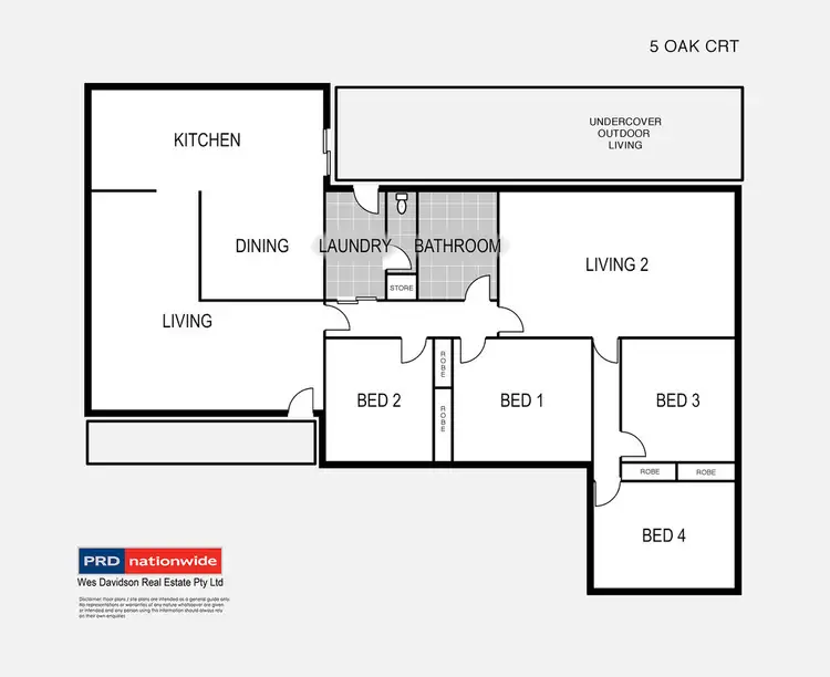 Floorplan of Homely house listing, 5 Oak Court, Horsham VIC 3400