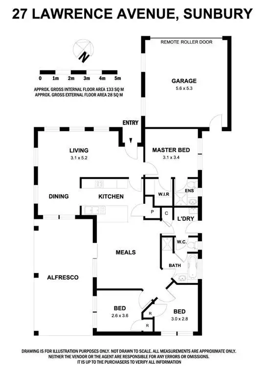 Floorplan of Homely house listing, 27 Lawrence Avenue, Sunbury VIC 3429