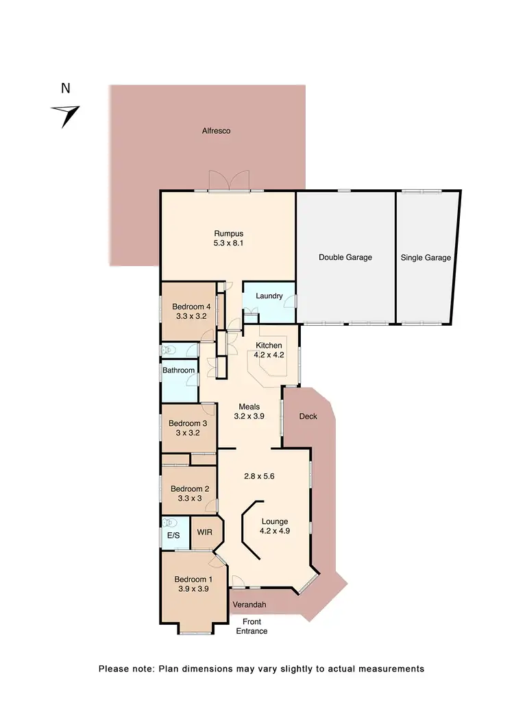 Floorplan of Homely house listing, 2 James Court, Miners Rest VIC 3352