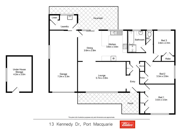 Floorplan of Homely house listing, 13 Kennedy Drive, Port Macquarie NSW 2444
