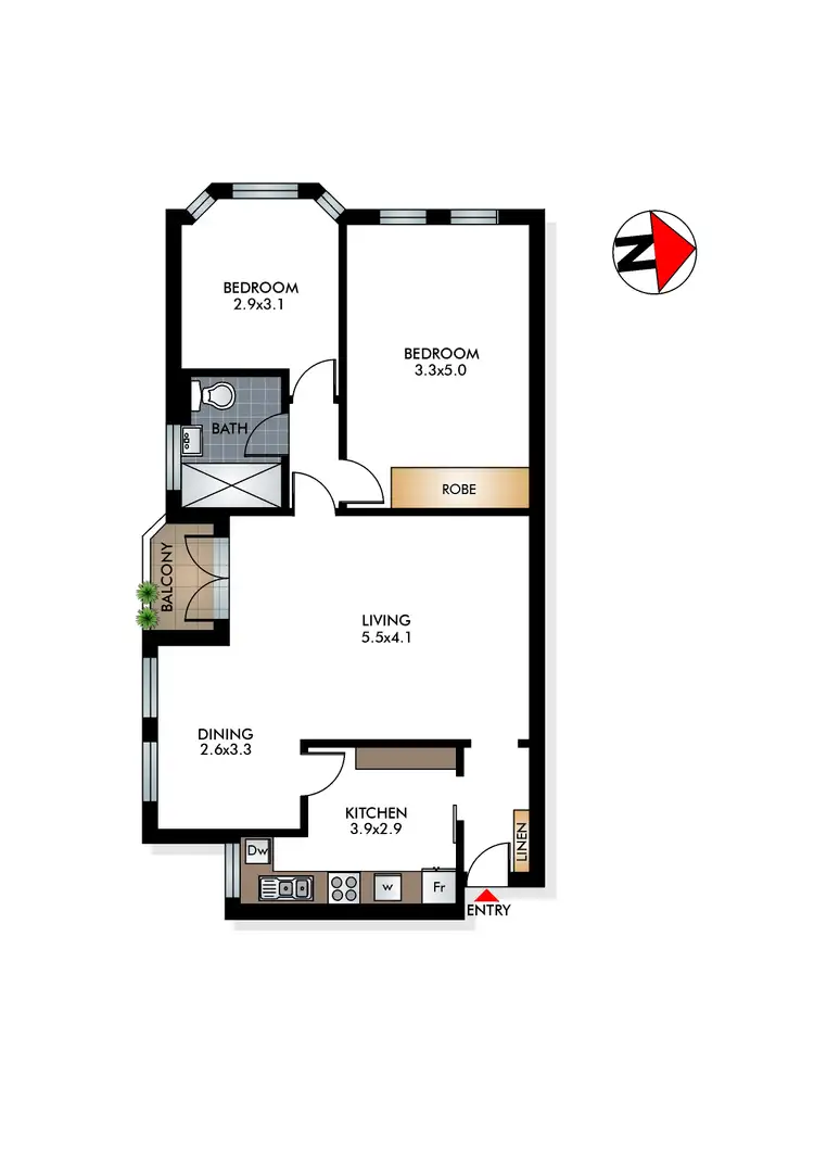 Floorplan of Homely apartment listing, 6/2B Victoria Road, Bellevue Hill NSW 2023