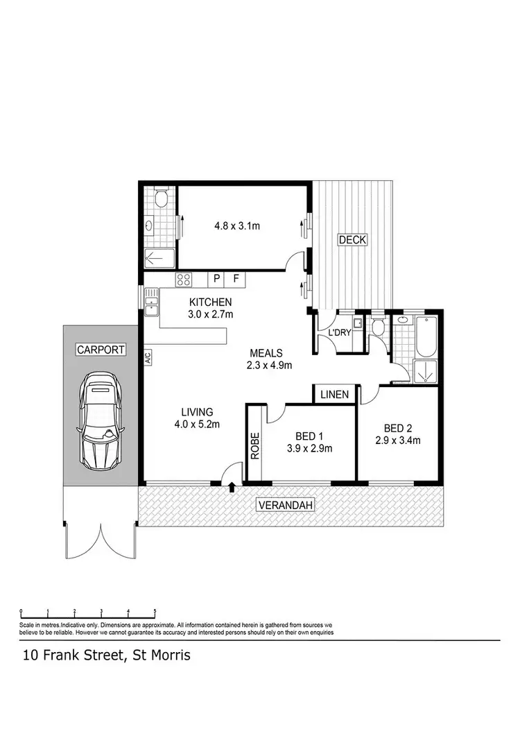 Floorplan of Homely house listing, 10 Frank Street, St Morris SA 5068