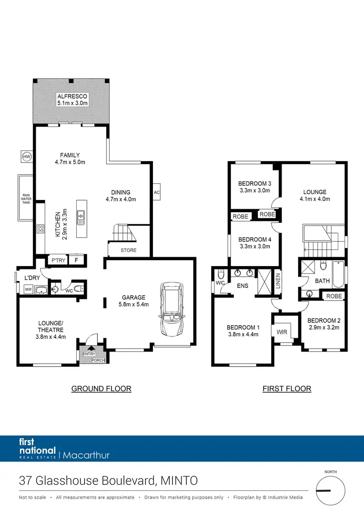 Floorplan of Homely house listing, 37 Glass House Boulevard, Minto NSW 2566