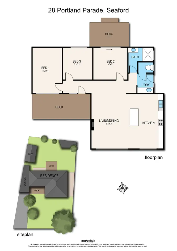 Floorplan of Homely house listing, 28 Portland Parade, Seaford VIC 3198