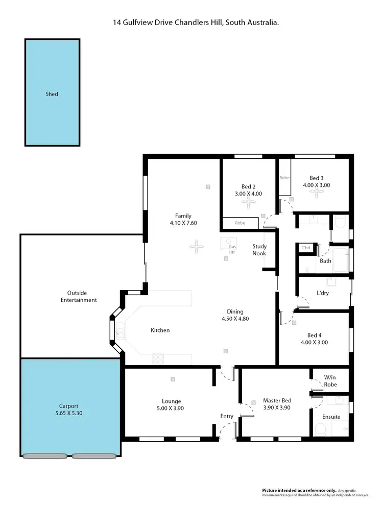 Floorplan of Homely house listing, 14 Gulfview Drive, Chandlers Hill SA 5159