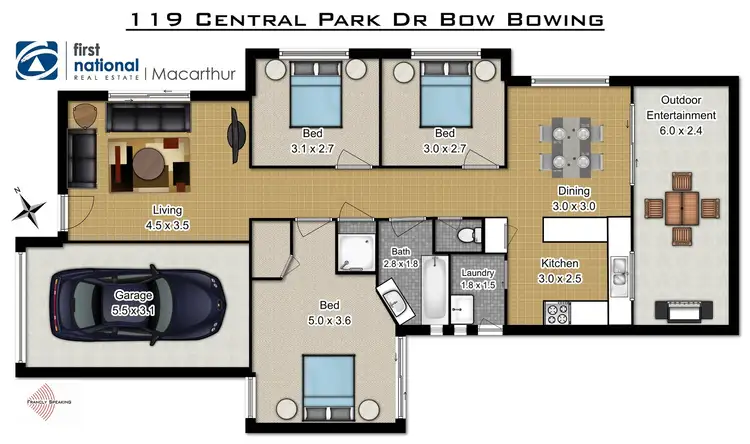 Floorplan of Homely house listing, 119 Central Park Drive, Bow Bowing NSW 2566