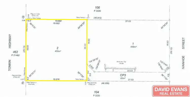Floorplan of Homely land listing, 33A Ivanhoe Street, Morley WA 6062