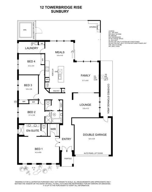 Floorplan of Homely house listing, 12 Towerbridge Rise, Sunbury VIC 3429