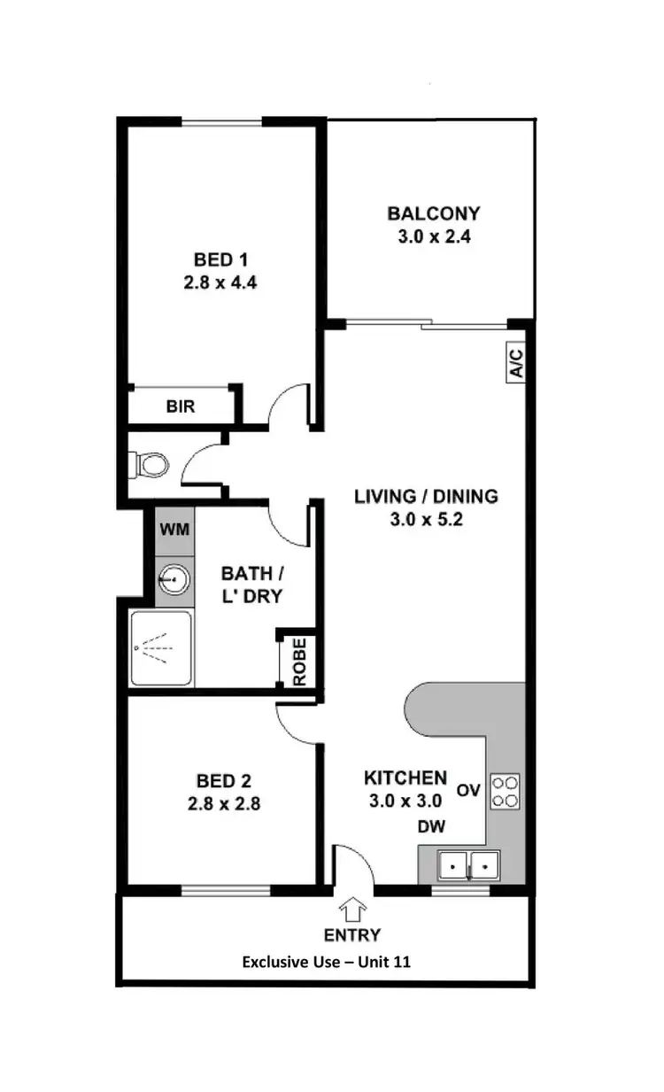 Floorplan of Homely apartment listing, 11/33 Kathleen Avenue, Maylands WA 6051