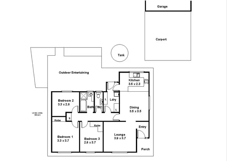 Floorplan of Homely house listing, 12 Ogilvy Street, Renmark SA 5341