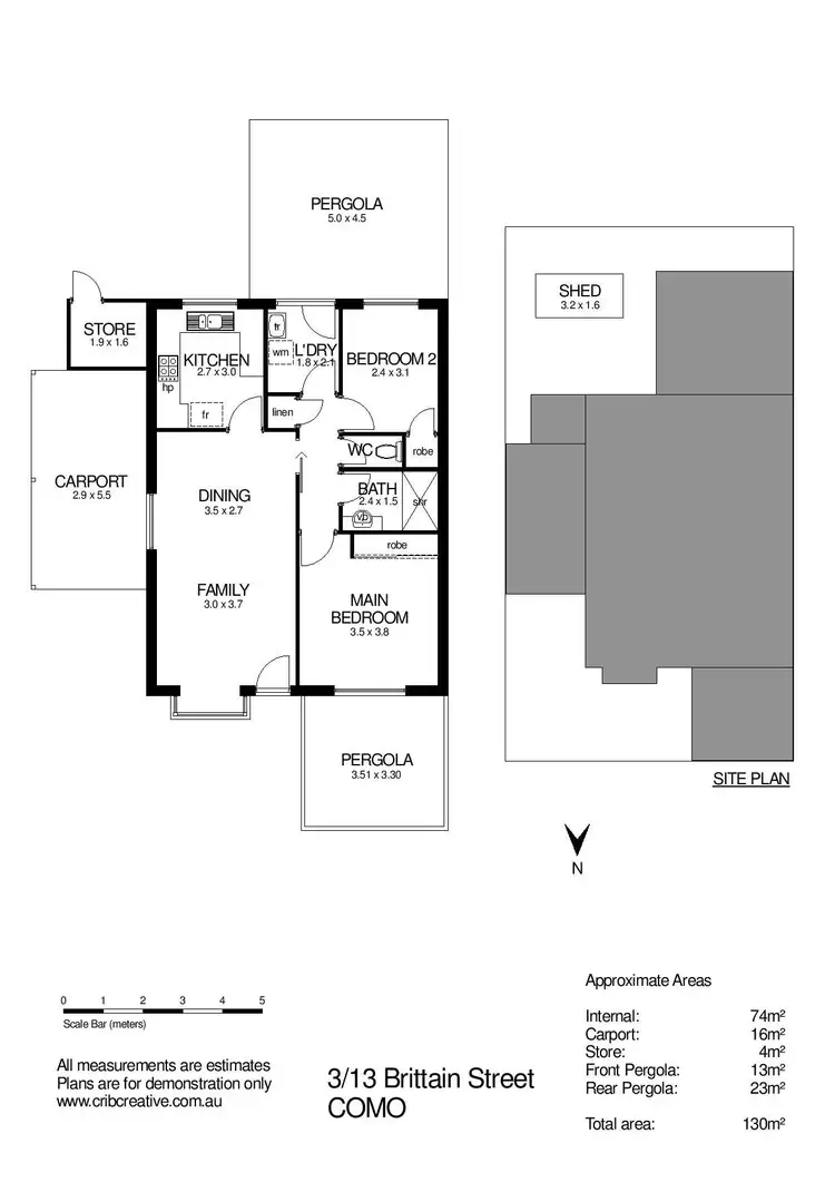 Floorplan of Homely villa listing, 3/13 Brittain Street, Como WA 6152