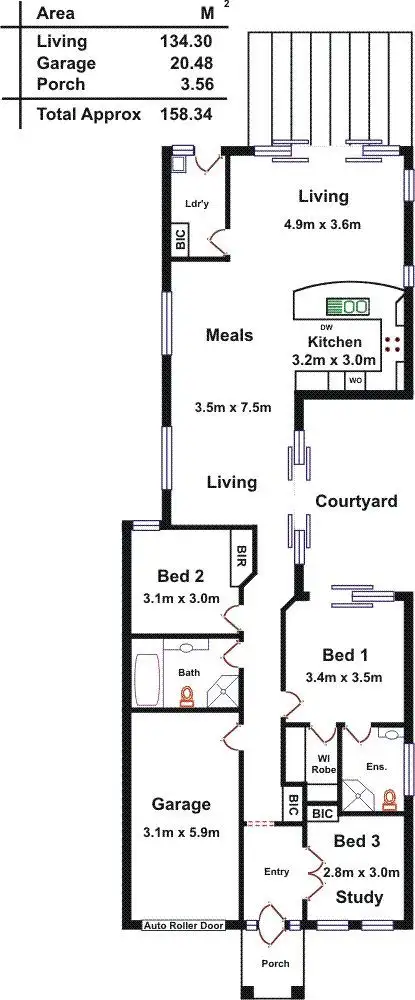 Floorplan of Homely house listing, 6 Keyes Street, Linden Park SA 5065