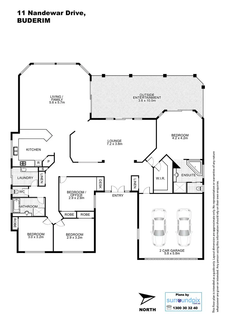 Floorplan of Homely house listing, 11 Nandewar Drive, Buderim QLD 4556
