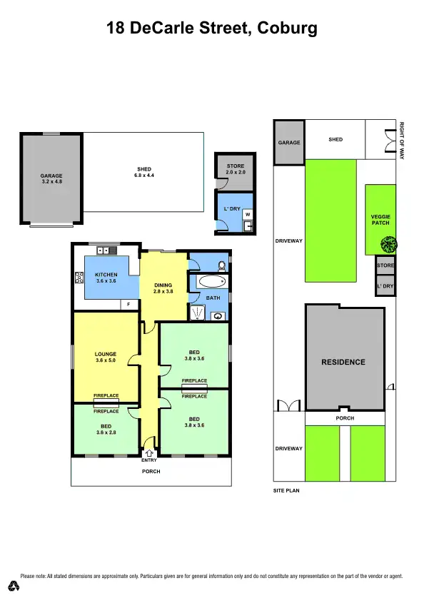 Floorplan of Homely house listing, 18 DeCarle Street, Coburg VIC 3058