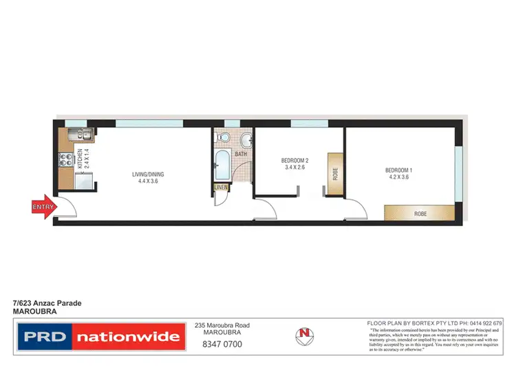 Floorplan of Homely unit listing, 7/623 Anzac Parade, Maroubra NSW 2035