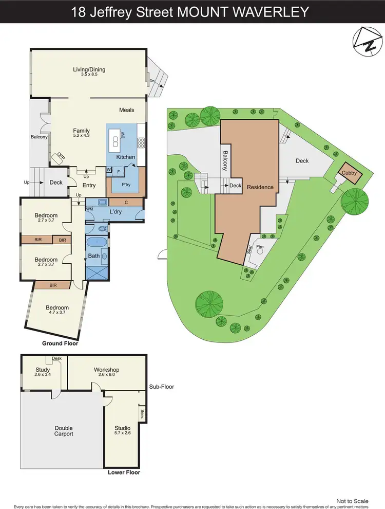 Floorplan of Homely house listing, 18 Jeffrey Street, Mount Waverley VIC 3149
