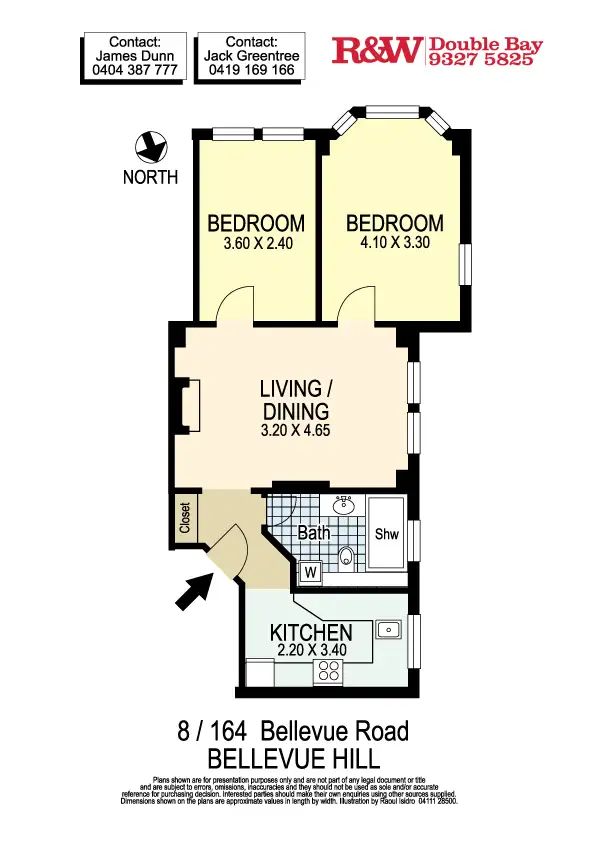 Floorplan of Homely apartment listing, 8/164 Bellevue Road, Bellevue Hill NSW 2023