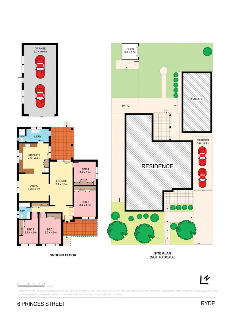 Floorplan of Homely house listing, 6 Princes Street, Ryde NSW 2112