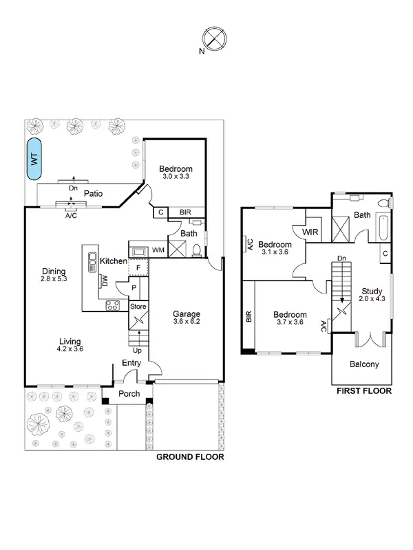 Floorplan of Homely house listing, 1A Harold Street, Ascot Vale VIC 3032