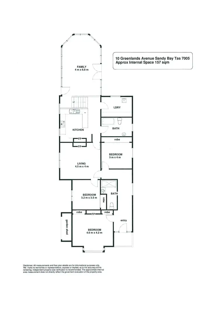 Floorplan of Homely house listing, 10 Greenlands Avenue, Sandy Bay TAS 7005