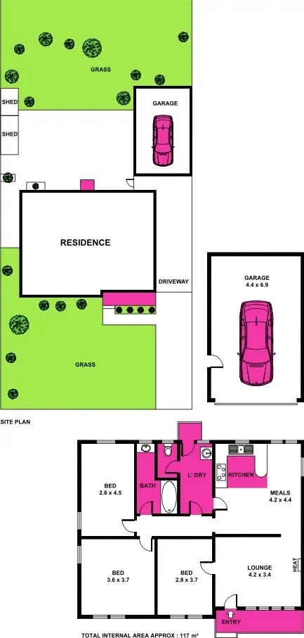 Floorplan of Homely house listing, 24 Neptune Avenue, Newcomb VIC 3219