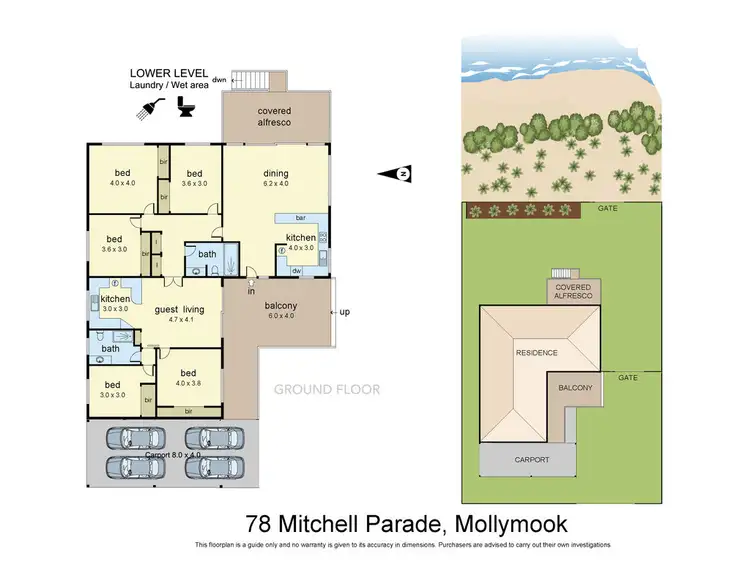 Floorplan of Homely house listing, 78 Mitchell Parade, Mollymook NSW 2539