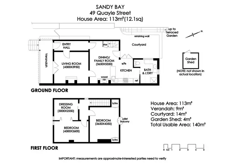 Floorplan of Homely house listing, 49 Quayle Street, Sandy Bay TAS 7005