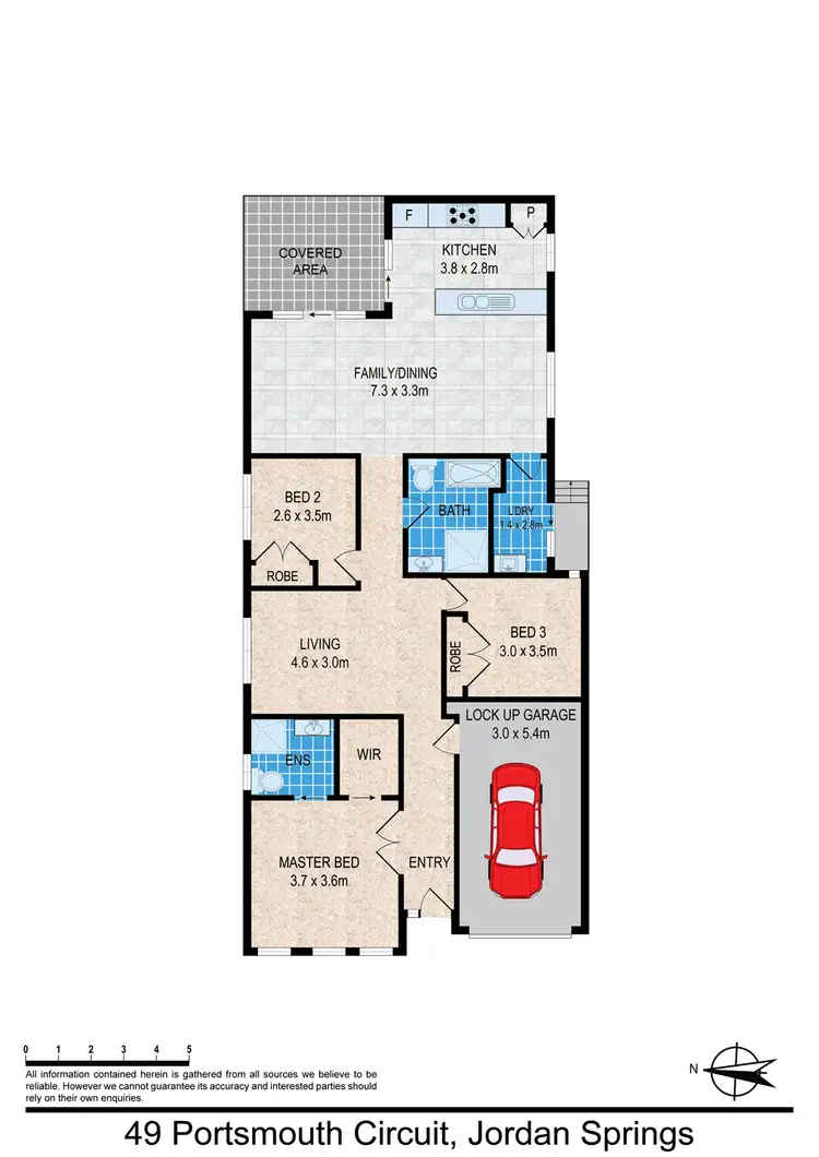 Floorplan of Homely house listing, 49 PORTSMOUTH CIRCUIT, Jordan Springs NSW 2747