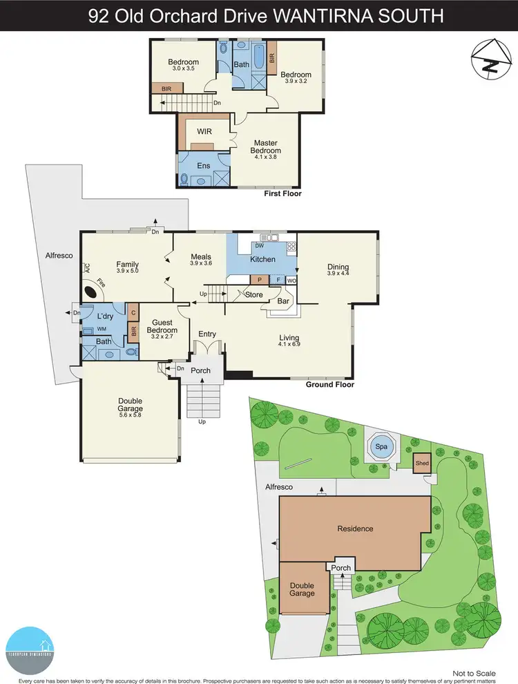 Floorplan of Homely house listing, 92 Old Orchard Drive, Wantirna South VIC 3152