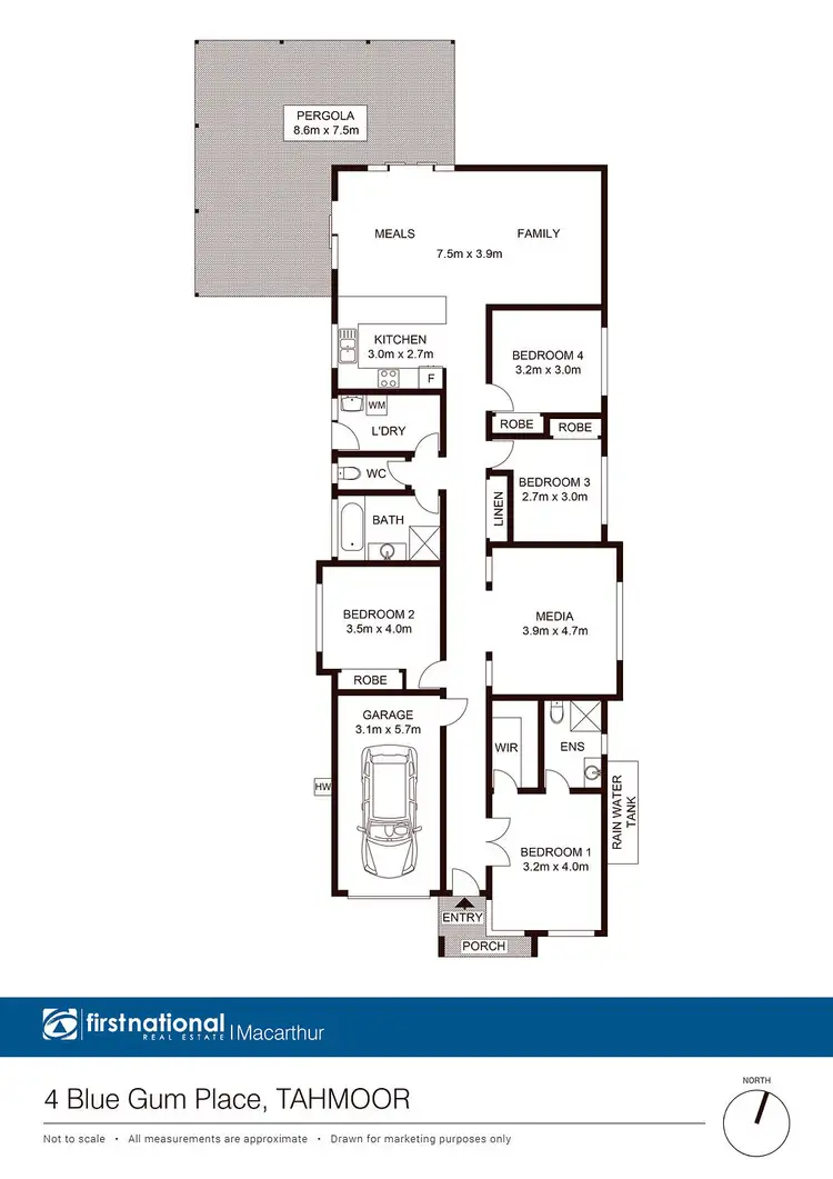Floorplan of Homely house listing, 4 Blue Gum Place, Tahmoor NSW 2573