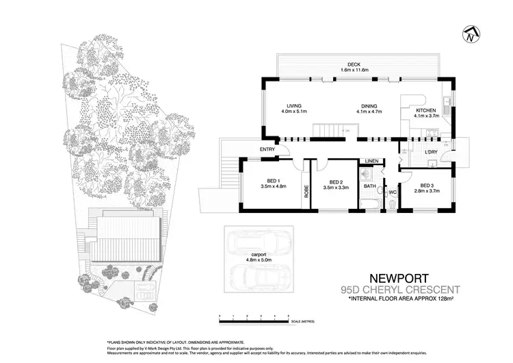 Floorplan of Homely house listing, 95D Cheryl Crescent, Newport NSW 2106