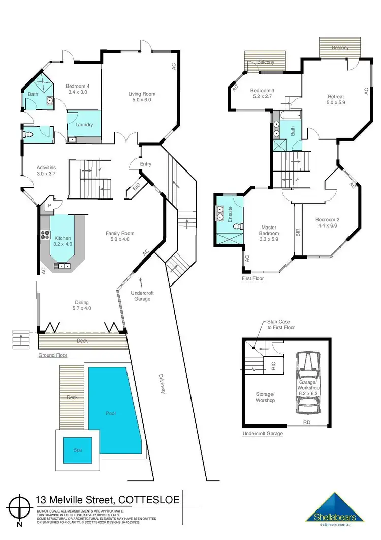 Floorplan of Homely house listing, 13 Melville Street, Cottesloe WA 6011