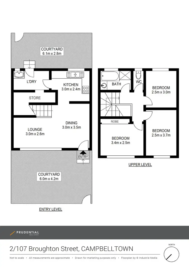 Floorplan of Homely townhouse listing, 2/107 Broughton Street, Campbelltown NSW 2560