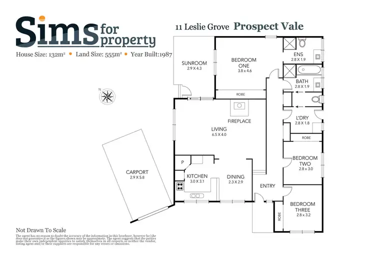 Floorplan of Homely house listing, 11 Leslie Grove, Prospect Vale TAS 7250