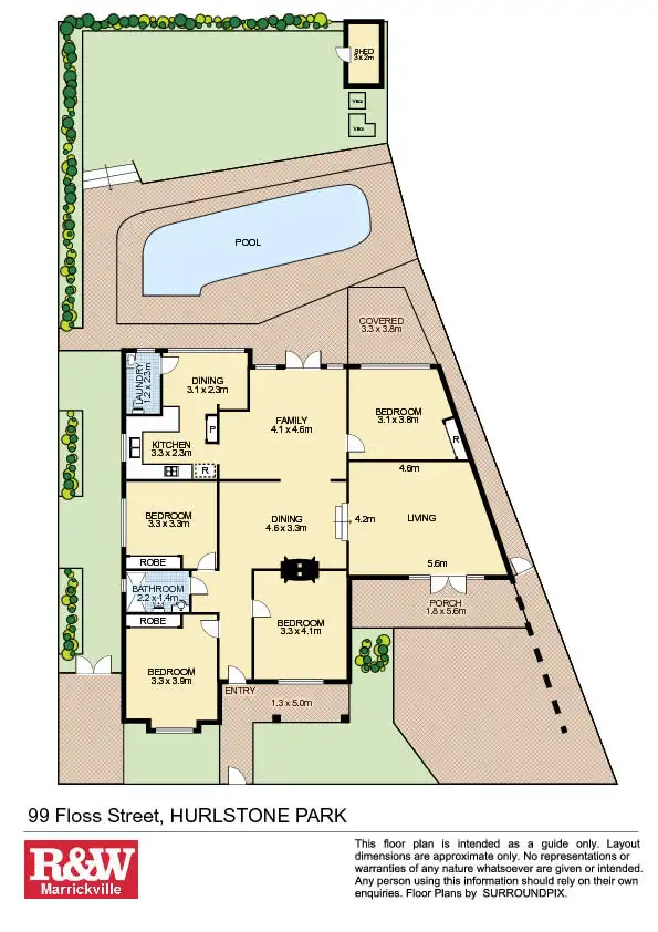 Floorplan of Homely house listing, 99 Floss Street, Hurlstone Park NSW 2193