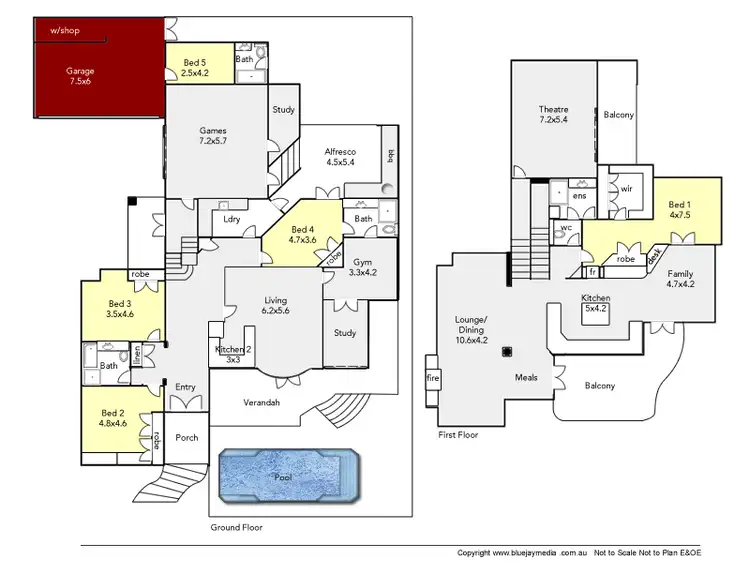 Floorplan of Homely house listing, 41 Marapana Road, City Beach WA 6015
