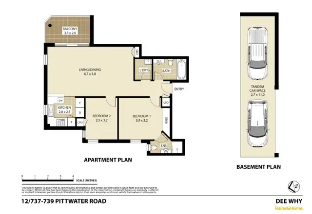 Floorplan of Homely unit listing, 12/737-739 Pittwater Road, Dee Why NSW 2099