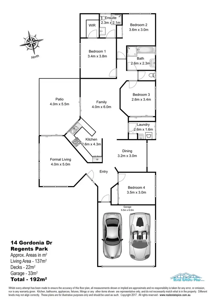 Floorplan of Homely house listing, 14 Gordonia Drive, Regents Park QLD 4118