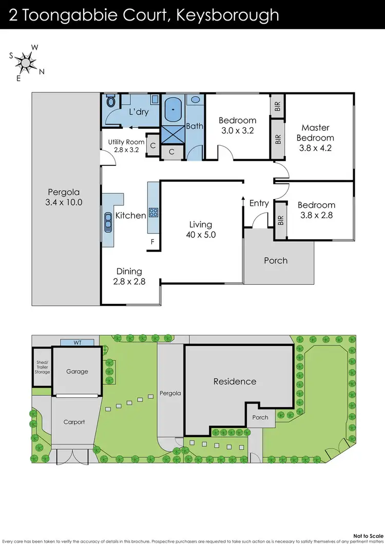 Floorplan of Homely house listing, 2 Toongabbie Court, Keysborough VIC 3173