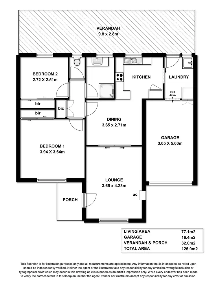 Floorplan of Homely unit listing, 17/75 Grant Road, Reynella SA 5161