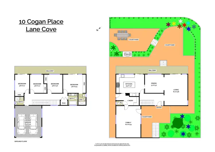 Floorplan of Homely house listing, 10 Cogan Place, Lane Cove NSW 2066