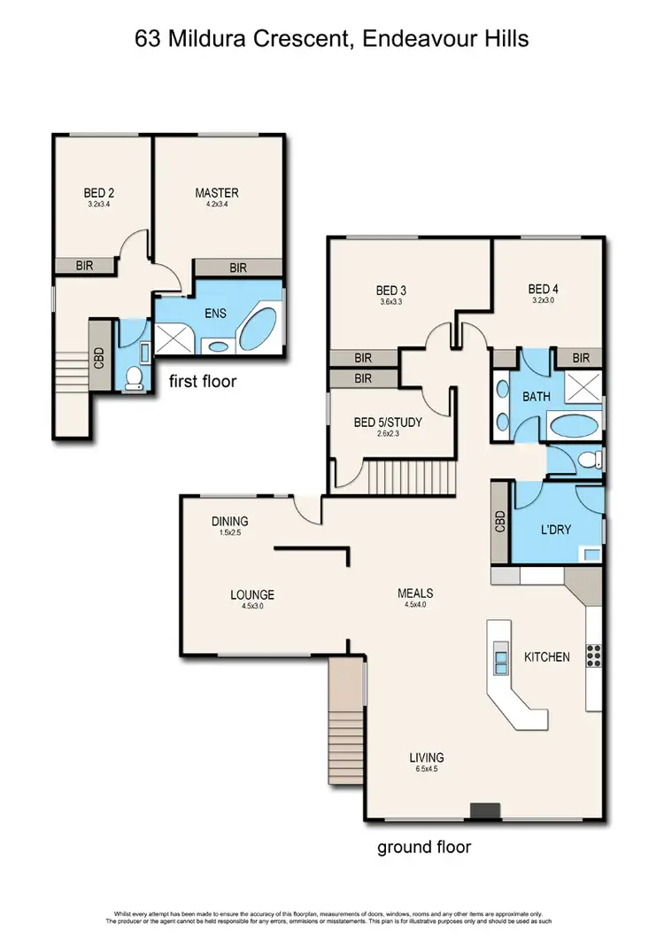 Floorplan of Homely house listing, 63 Mildura Crescent, Endeavour Hills VIC 3802