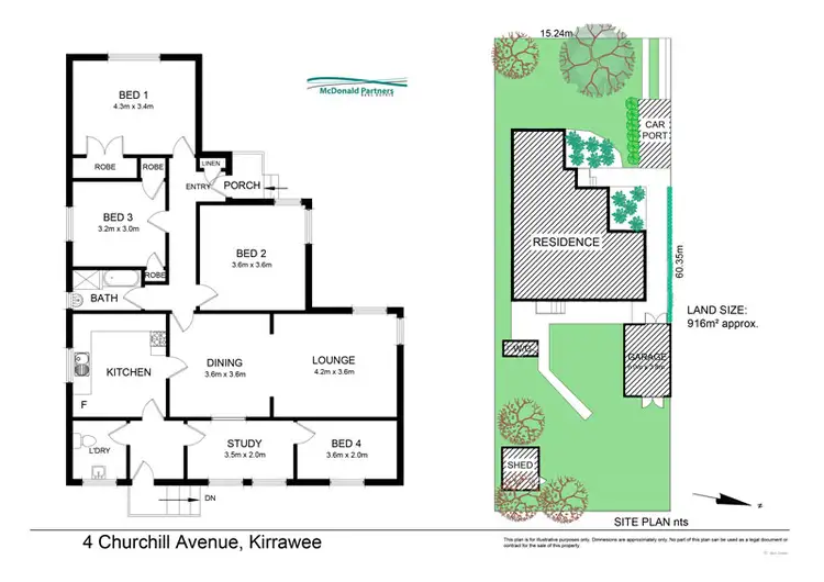 Floorplan of Homely house listing, 4 Churchill Ave, Kirrawee NSW 2232