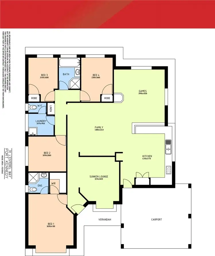Floorplan of Homely house listing, 31 L'Esterel Way, Port Kennedy WA 6172