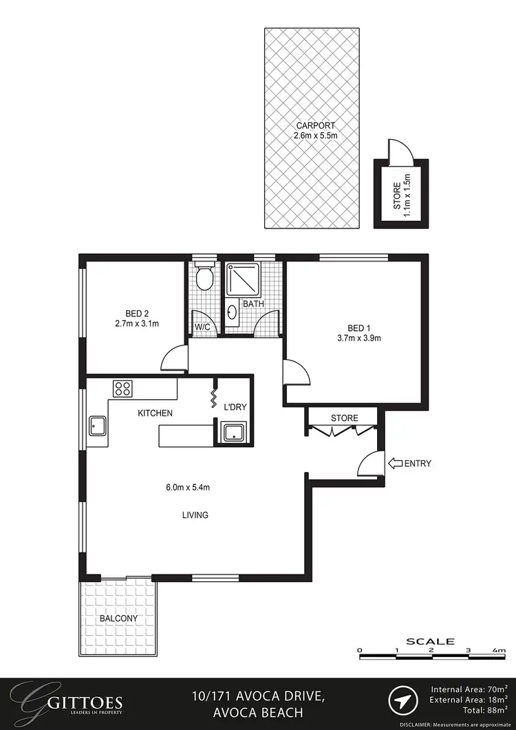 Floorplan of Homely unit listing, 10/171 Avoca Drive, Avoca Beach NSW 2251