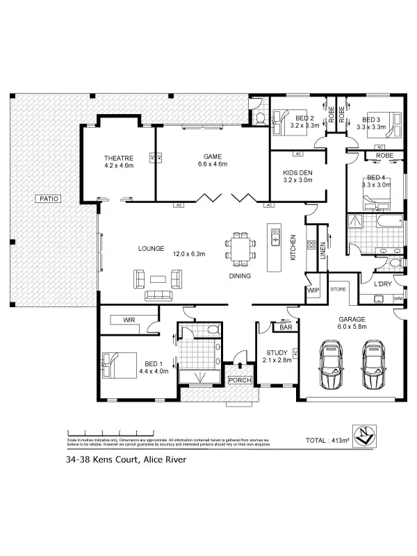 Floorplan of Homely house listing, 34-38 Kens Court, Alice River QLD 4817