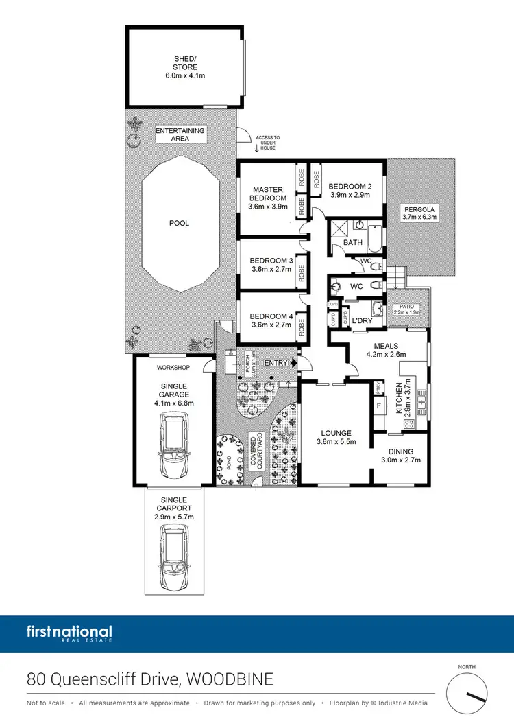 Floorplan of Homely house listing, 80 Queenscliff Drive, Woodbine NSW 2560