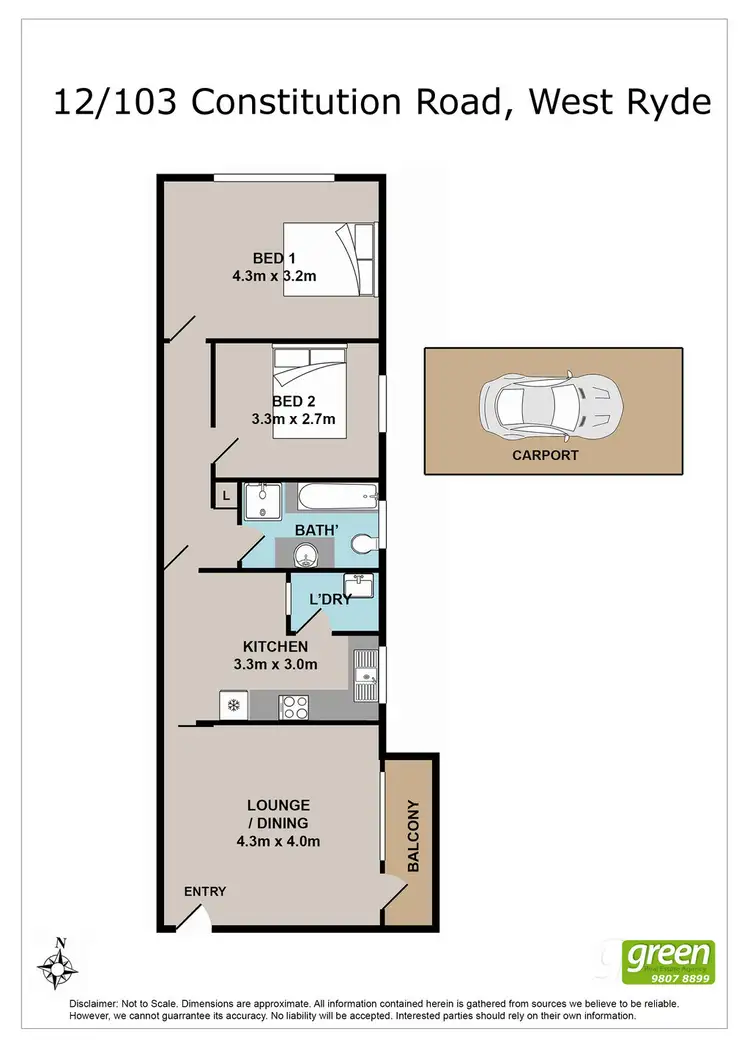 Floorplan of Homely unit listing, 12/103 Constitution Road West, West Ryde NSW 2114