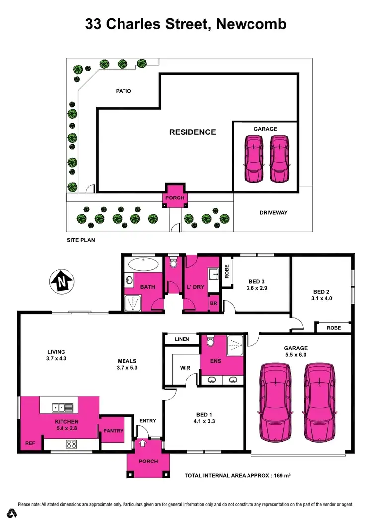 Floorplan of Homely house listing, 33 Charles Street, Newcomb VIC 3219